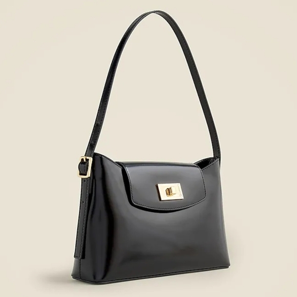 New! J. Crew Edie Shoulder Bag in Italian Leather - Picture 2 of 16